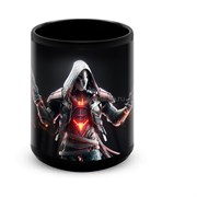 Большая черная кружка "Reaper" (Overwatch) 7308