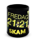 Большая черная кружка "21:21 SKAM" 7310