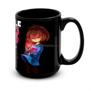 Большая черная кружка "Undertale" 7331