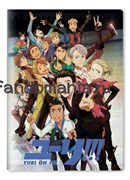 Обложка на паспорт виниловая "Yuri on Ice" (Юрий на льду) 7446