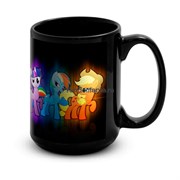 Большая черная кружка "My Little Pony" 7466