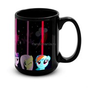 Большая черная кружка "My Little Pony" 7467