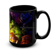 Большая черная кружка "Hearthstone" 7501