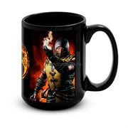 Большая черная кружка "Mortal Combat" 7512
