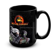 Большая черная кружка "Mortal Combat" 7513