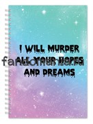 Блокнот "I will murder..."  7703