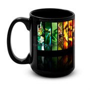 Большая черная кружка "Dota" (Дота) 7912