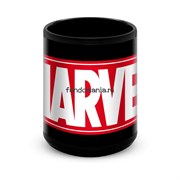 Большая черная кружка "Marvel" 7924