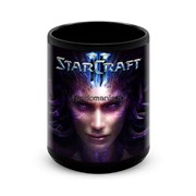 Большая черная кружка "Старкрафт" (Starcraft) 7935