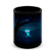 Большая черная кружка "Night in the Woods" 7947