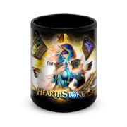 Большая черная кружка "Hearthstone" 7952