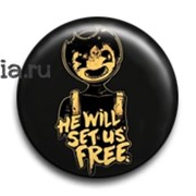 Значок "Бенди и чернильная машина" (Bendy and the Ink Machine) 7988