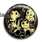 Значок "Бенди и чернильная машина" (Bendy and the Ink Machine) 8004