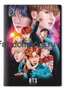 Обложка на паспорт виниловая "BTS" (K-pop) 8183