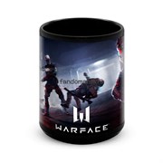 Большая черная кружка "Варфейс" (Warface) 8256