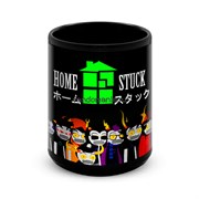 Большая черная кружка "Хомстак" (homestuck) 8280