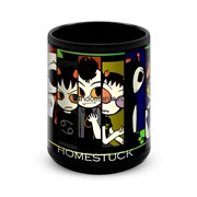 Большая черная кружка "Хомстак" (homestuck) 8285