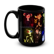 Большая черная кружка "Хомстак" (homestuck) 8286