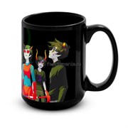 Большая черная кружка "Хомстак" (homestuck) 8287