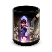 Большая черная кружка "Overwatch" 8328