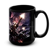 Большая черная кружка "Вархаммер 40000" (Warhammer 40K) 8356