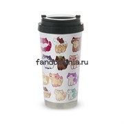 Термокружка стальная "Котики" (Neko Atsume) 8466