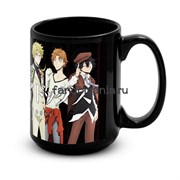 Большая черная кружка "Великий из Бродячих Псов" (Bungou Stray Dogs) 8813