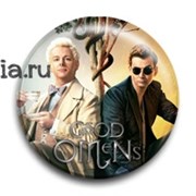 Значок "Благие знамения" (Good omens) 10469