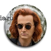 Значок "Благие знамения" (Good omens) 10471