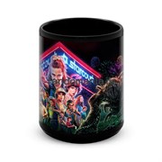 Большая черная кружка "Очень странные дела" (Stranger Things) 10475