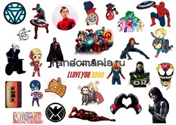 Набор стикеров "Marvel" А4 5339