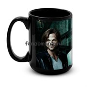 Большая черная кружка "Сверхъестественное" (Supernatural) 10812