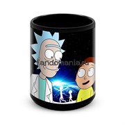 Большая черная кружка "Рик и Морти" (Rick and Morty) 10814