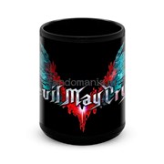 Большая черная кружка "Devil May Cry" 10883