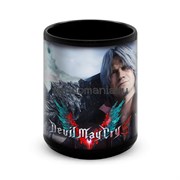 Большая черная кружка "Devil May Cry" 10886