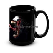 Большая черная кружка "Веном" (Venom) 10895