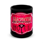 Большая черная кружка "Отель Хазбин" (Hazbin Hotel) 11222