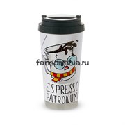 Термокружка стальная "Espresso patronum" (Гарри Поттер) 11518