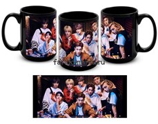 Большая черная кружка "Stray kids" 15060