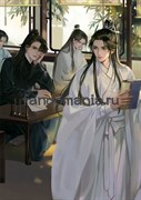 Постер "Хаски и его учитель Белый Кот" Эрха 2ha 15075
