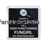 Магнит "Psychopath fungirl" (Шерлок) SH022MA0