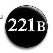 Значок "221 В"-1 (Шерлок) SH049ВA0