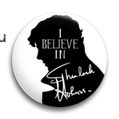 Значок "I believe..." (Шерлок) SH052ВA0