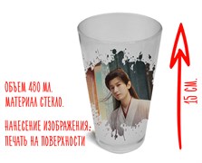 Стакан стеклянный матовый "Ли Ляньхуа" Лотосовый терем 15590