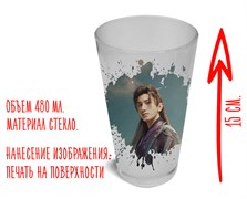Стакан стеклянный матовый "Ди Фэйшэн" Лотосовый терем 15592