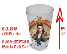 Стакан стеклянный матовый "Светлый пепел луны" Ло Юньси 15593
