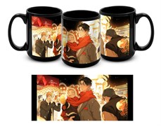 Большая черная кружка 