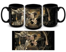 Большая черная кружка 