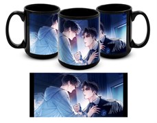 Большая черная кружка 