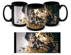 Большая черная кружка 